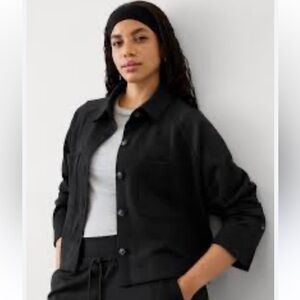 Athleta Black Utility Jacket Tailored Fit